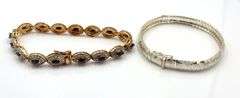 Group lot of 6 Vintage 925 sterling silver bracelets