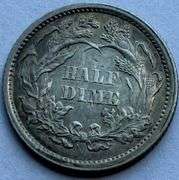 1861 Civil War Half Dime