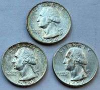 Gem BU Frosty White 1954 PDS Washington Quarters