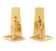 Versace Polished Geometric Cufflinks in 18K