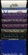 8 Different US Proof Sets in Original Packaging: 1968-2006
