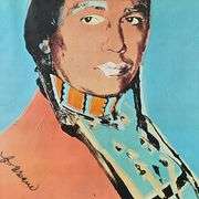 The American Indian Series (Blue) by Warhol (1928-1987)