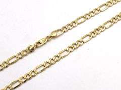 10kt Yellow gold Figaro chain necklace