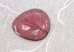 Natural Pink Tourmaline Rose Cut Cabochon
