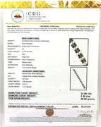 Enamoring 32.00CTW Oval Faceted Ruby & Diamond Bracelet in 14K White Gold Over Sterling Silver