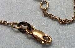 14K Rose Gold Vertical Drop Necklace