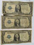 5 1928 A $1 Funny Back Silver Certificates. Fr 1601.