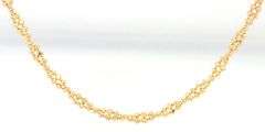 14kt Yellow gold bead necklace