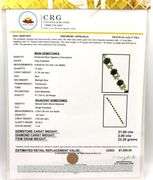 Enchanting 21.00CTW Oval Faceted Blue Sapphire & 2.00CTW Diamond Bracelet in 14K White & Yellow Gold