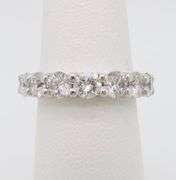Impressive 3.45CTW Earth Mined Diamond Eternity Band