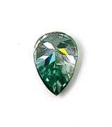 Ct Sparkling Paraiba Green Simulated Diamond Pear Cut Solitaire