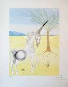 Exclusive Salvador Dali Pencil Signed Limited Edition Etching and Color Stencil from 'Twelve Tribes 