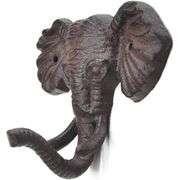 Cast Iron Elephant Head Wall Hook