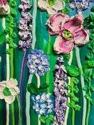 Heavy Textured Impressionistic Floral Painting