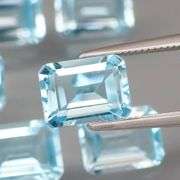 High fire 16.60ct Swiss blue Topaz set