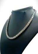 Huge 61 Ctw Sparkling  Ice White Fire Moissanite Tennis Necklace