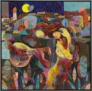 Beautiful original painting on canvas by Tadeo Zavaleta