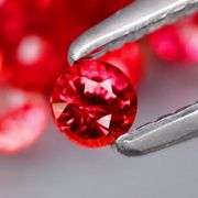 40 piece Imperial red Sapphire set! 3.21 carats!