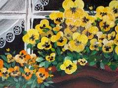 Collectible hand-painted acrylic by Ruti Ruti Stein Colmar