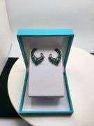 Handmade Elegant Earrings with 7.0ct Natural Colombian Emeralds & 1.5ct Diamond Accents