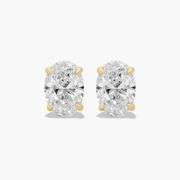 Stunning 14K Gold Lab-Grown Diamond Earrings – Exceptional 1.05 CT