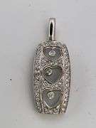 CERTIFIED BRAND NEW 18K WHITE GOLD DIAMOND PENDANT