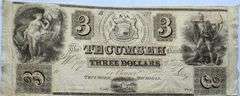 Obsolete $3 Tecumseh Bank of Michigan