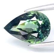 VS grade UNTREATED 1.26ct pear cut blue green Sapphire