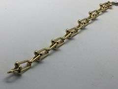 14K Yellow Gold Vintage Horse-shoe Italian Bracelet