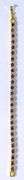 18 Kt White Gold Plated  Lab Simulated Russian Alexandrite Diamond Tennis Bracelet