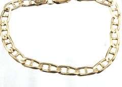 14kt Yellow gold Marine link bracelet