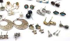 Group lot of Vintage 925 sterling silver earrings
