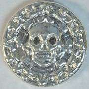 Handmade pure .999+ Fine 50 grams Silver 'Skeleton Head'