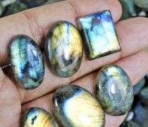 Talk about color! Look at this 2,600ct collection of Labradorite!