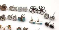 Group lot of Vintage 925 sterling silver earrings