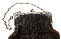 Antique Leather & Sterling Silver Purse