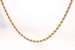 In Demand 14K YG Rope Necklace