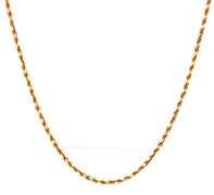 Popular 14K YG Silk Rope Necklace