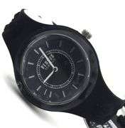Versace by Versus fire Island white and black quartz rubber band watch