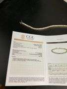CERTIFIED 14K YELLOW GOLD DIAMOND TENNIS BRACELET
