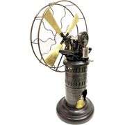 15-Inch Steam-Driven Table Fan Brass Blades