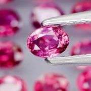 Superb 3.67ct violet red Ruby set -Untreated!!!