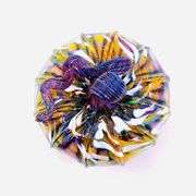 Handmade Glass Purple Pumpkin