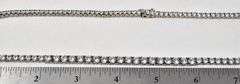 CZ Gemstone Tennis Necklace in Sterling Silver