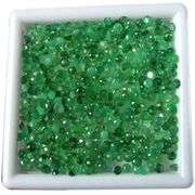 Huge! 20ct set of round cut Colombian Emaralds!