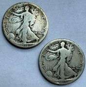 1916 P D Walking Liberty Halves