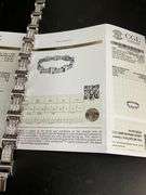 BRAND NEW men's certified heavy 14k white gold diamond bracelet