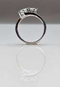 Sparkling 3.5 Ct Twin Solitaire Lab Simulated Diamond Ring