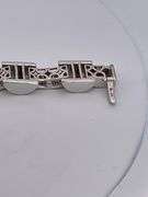 BRAND NEW men's certified heavy 14k white gold diamond bracelet
