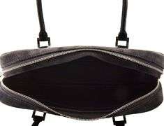 Hermes Plume Mini Noir Doblis Suede Diamond Hardware Bag